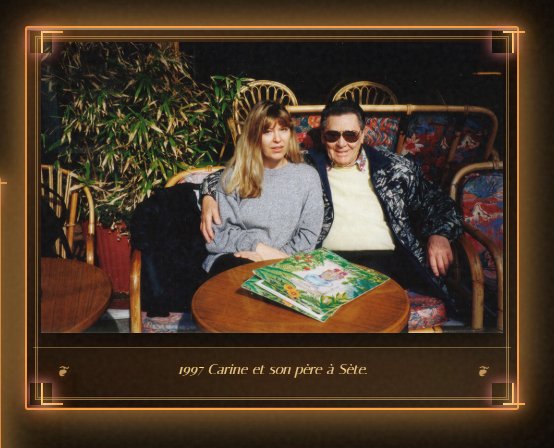Carine et son père Geo Daly à Sète, 1997